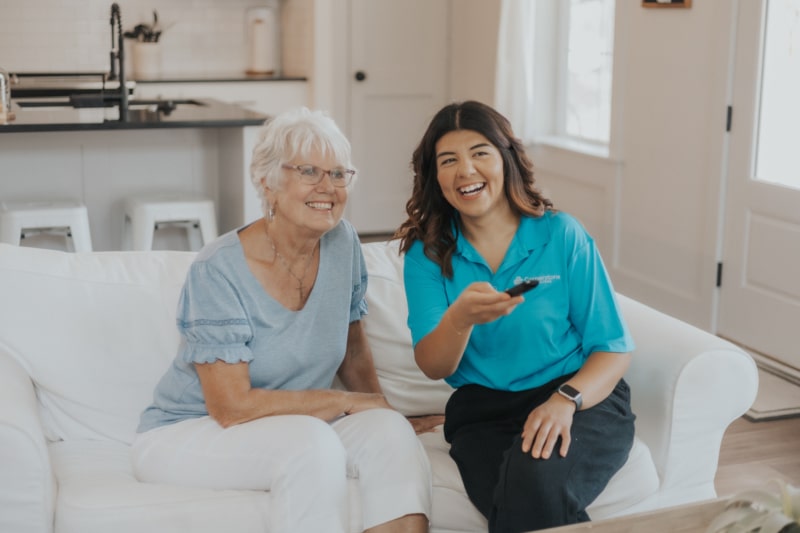 Family caregiver getting a well-deserved rest